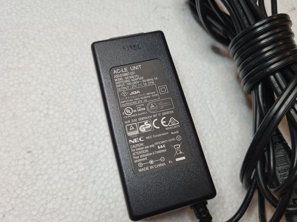 *Brand NEW* Geniune NEC AC-LE Unit 27V 1A AC ADAPTER SA130B-27U ip phone DT300 DT400 DT700 DT800 Power Supply